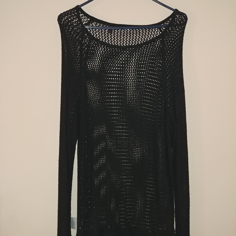 Mesh over shirt
